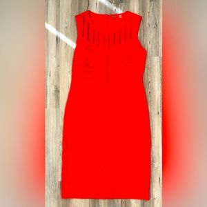 T Tahari Bodycon Sleeveless Red dress.